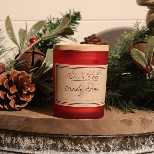 Candy Cane Candle