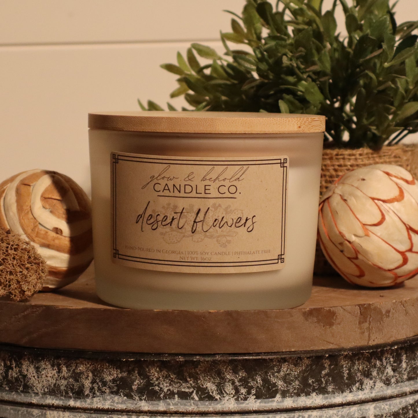 Desert Flowers Candle