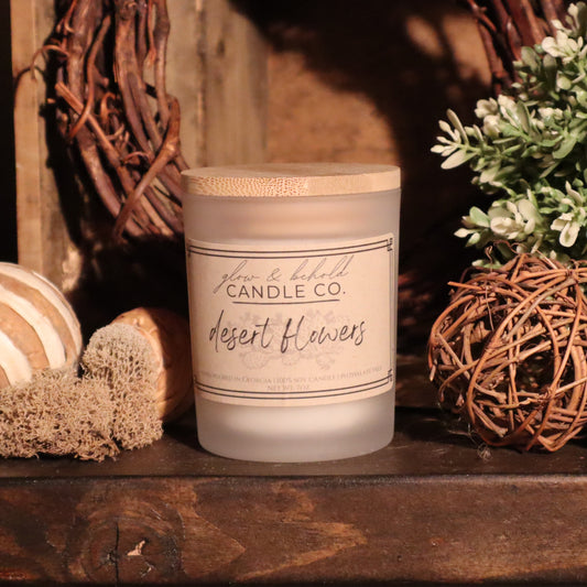 Desert Flowers Candle